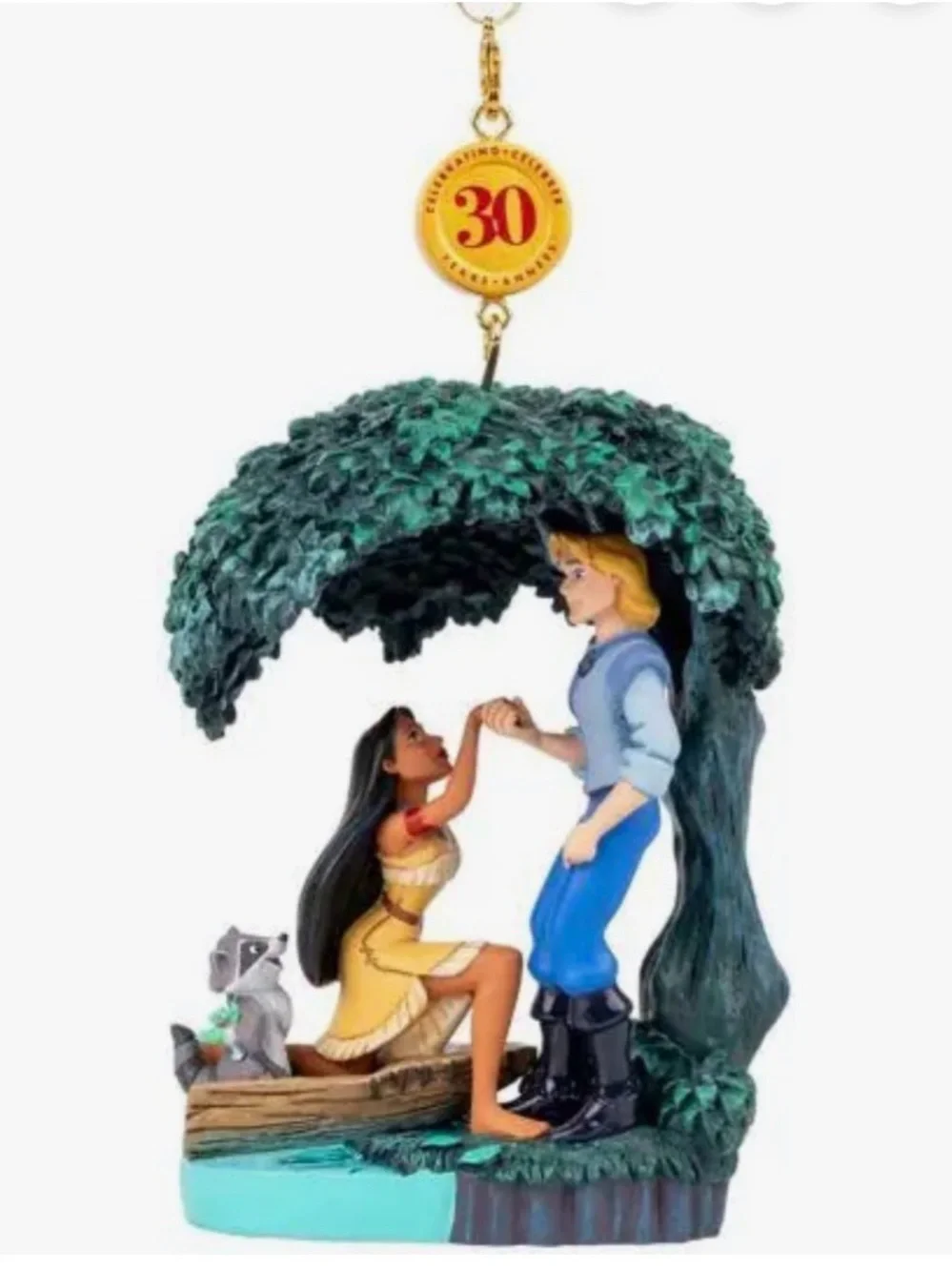Disney Parks Pocahontas & John Smith 30th Anniversary Legacy Sketchbook Ornament